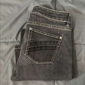 WHBM Blanc Cropped Jeans Black Wash Size 0